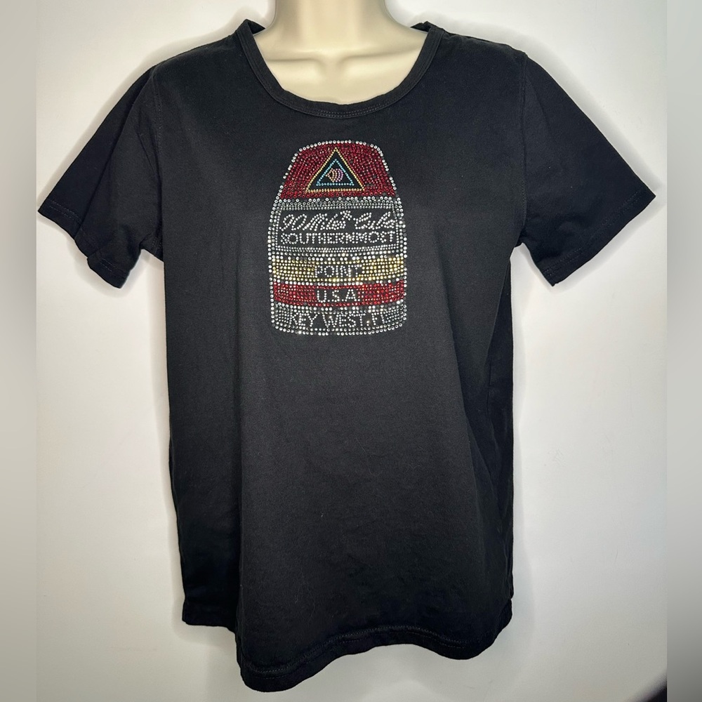 Isaac’s Designs key west southernmost point rhinestone shirt size medium